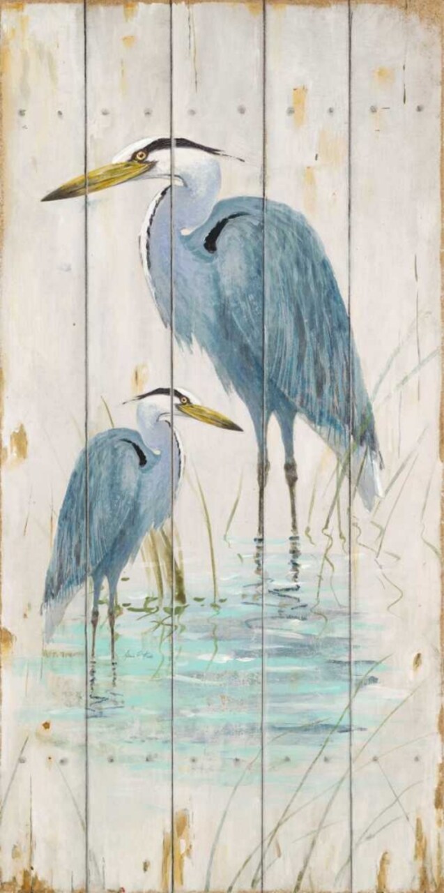 Blue Heron Duo Poster Print by Arnie Fisk - Item # VARPDX011FIS1245